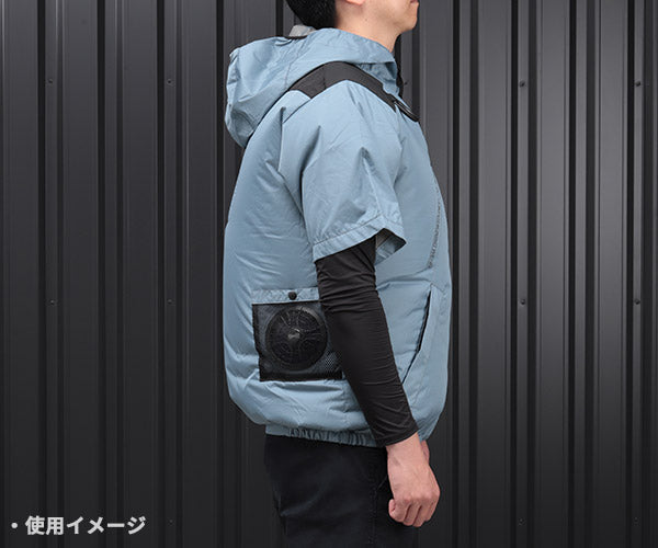 ジーベック 空調服 XE98105-43-M TM 遮熱ハーネス半袖ブルゾン フード