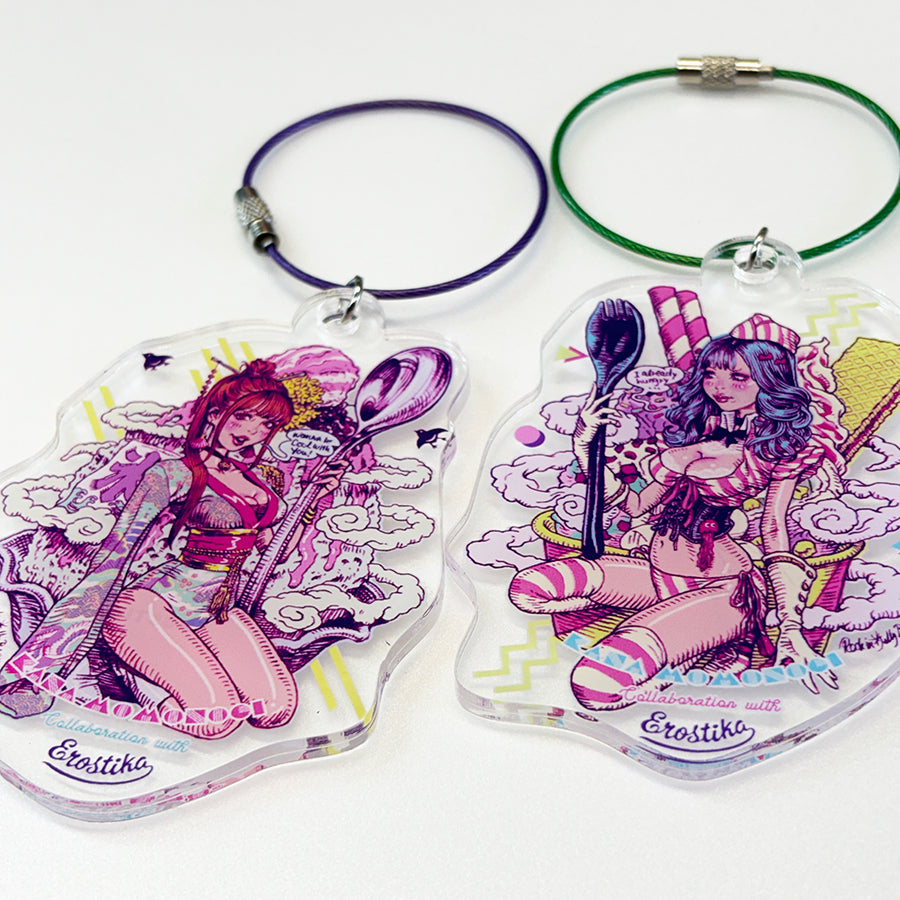 桃乃木かな x Rockin'Jelly Bean” Acrylic Keychain – EROSTIKA