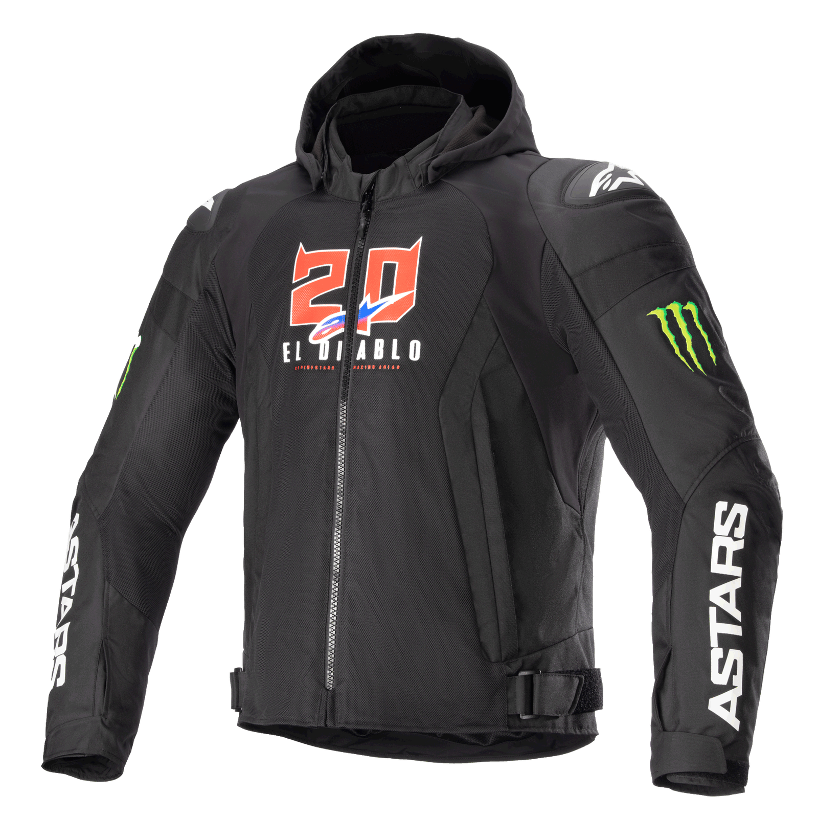 FQ20 Zaca Air Monster - Black Motorcycle Jacket | Alpinestars®