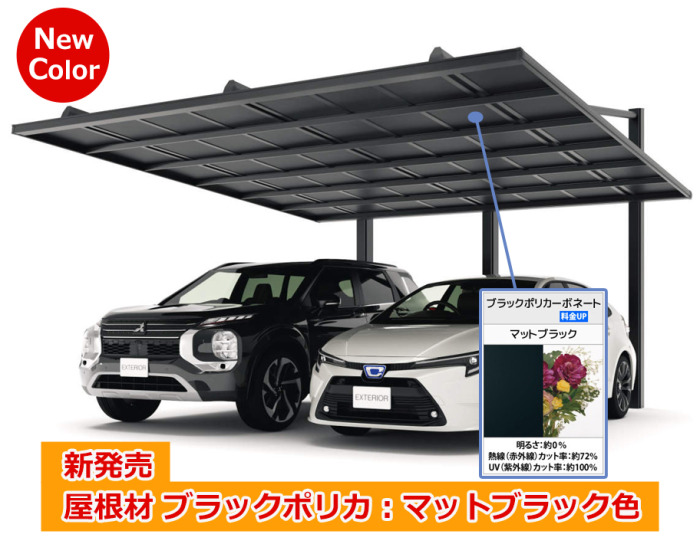 正規】三協アルミダブルフェース 背面支持2台用 カーポートを値引50