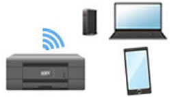インクジェット/レーザー プリンター】製品を無線LANで接続する方法