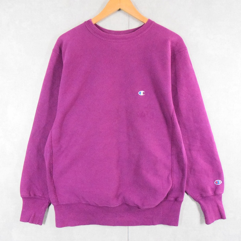 90年代 90s チャンピオン リバースウィーブ アメリカ製 紫 パープル