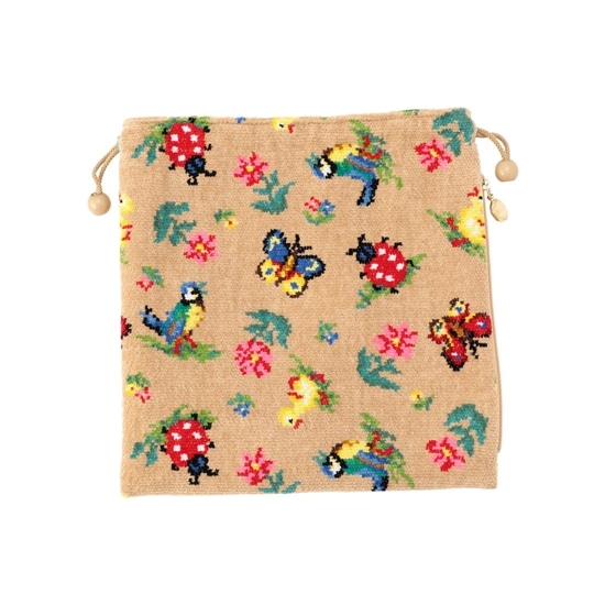 ハイジ 巾着 HE-176005（銀座・WEB限定）(ベージュ): FEILER