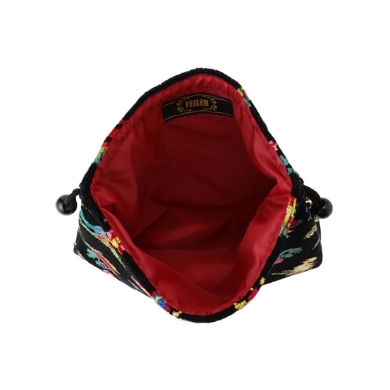 ハイジ 巾着 HE-176005（銀座・WEB限定）(ブラック): FEILER