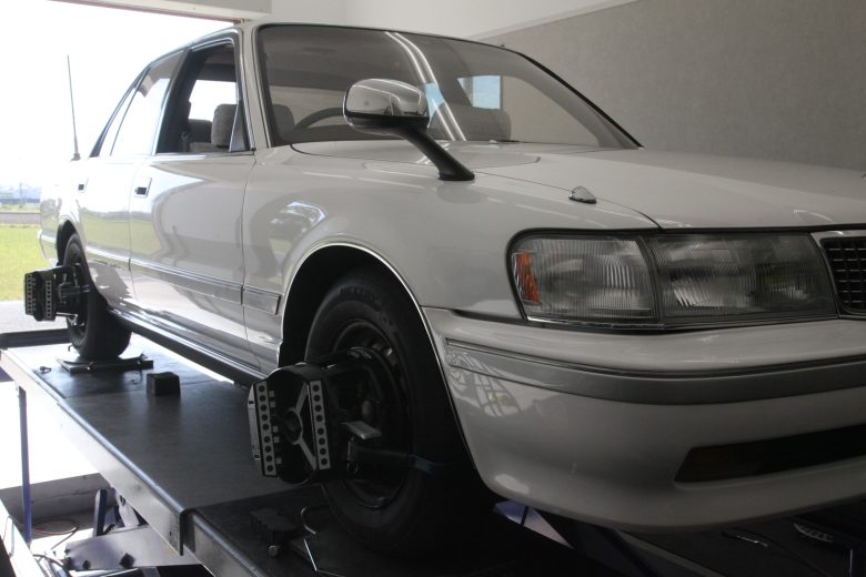 マークⅡ GX81 エスペリアダウンサス取り付けと四輪アライメント