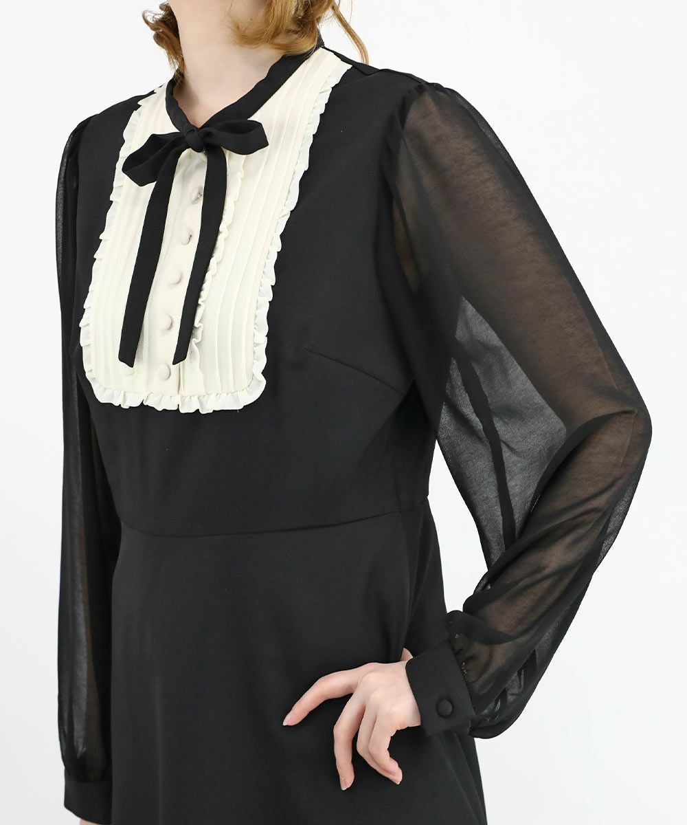 フリルヨークシアースリーブミニワンピース/F i.n.t [49AE01j002] | F