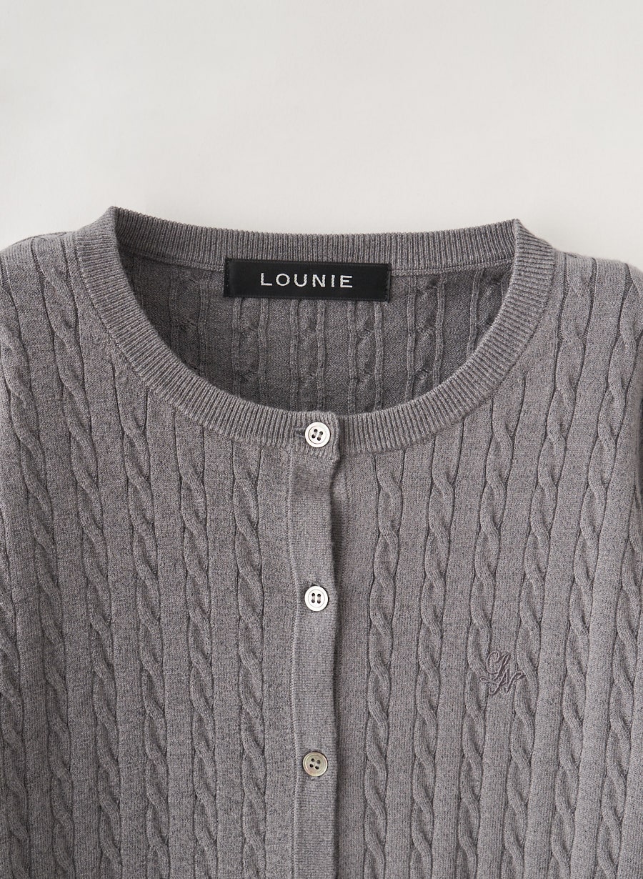 追加】ケーブルニットカーディガン｜LOUNIE（ルーニィ）公式サイト