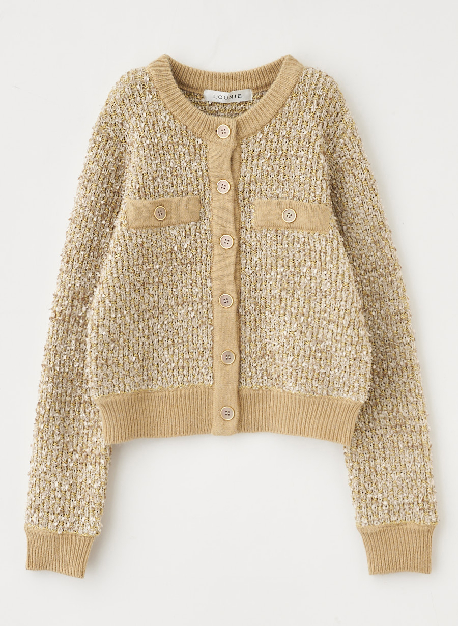 ツイード調ニットカーディガン｜LOUNIE（ルーニィ）公式サイト／公式
