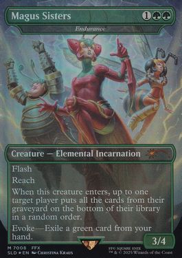 Foil】(7008)□ボーダーレス□《メーガス三姉妹/Magus Sisters