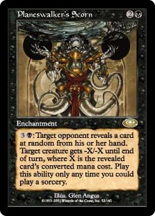 プレインズウォーカーの嘲笑/Planeswalker's Scorn》[PLS] 黒R | 日本