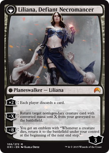 異端の癒し手、リリアナ/Liliana, Heretical Healer》/《反抗する屍術