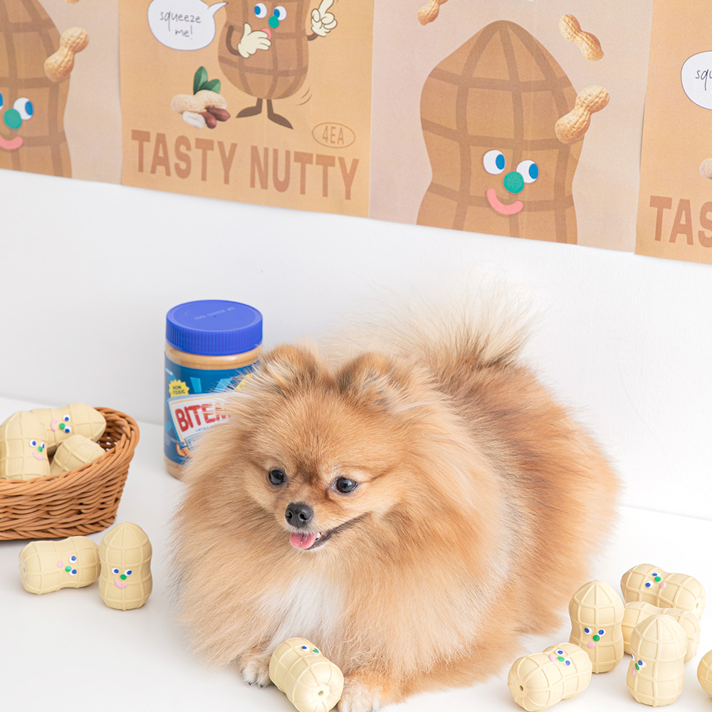 ピーナッツ ラテックストイ（4個入り） | ペット用の食品・用品・衣類