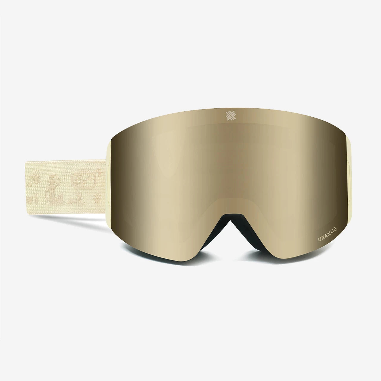 FIRN URANUS スノーゴーグル ベージュ GOLDEN OLIVE F406601-157