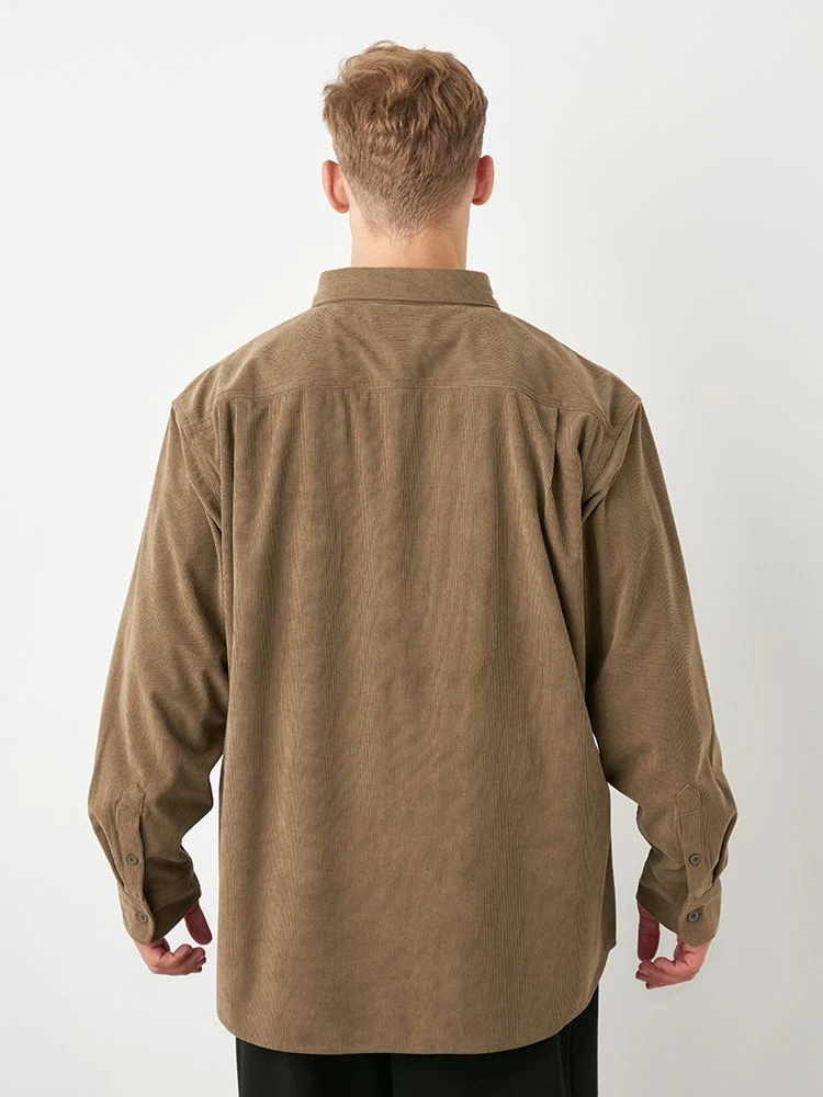 ブラック 【TSC】エステルストレッチコーデュロイシャツ | フォーエル