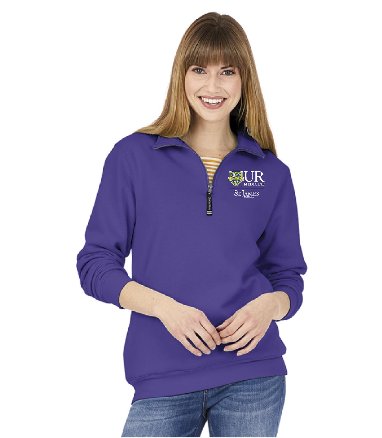 9359 Unisex Crosswind Charles River Quarter zip sweatshirt
