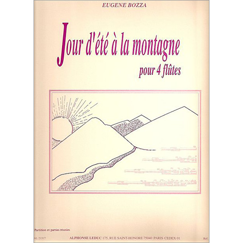 4本のフルートのための「夏山の一日（山の夏の日）」：ウジェーヌ