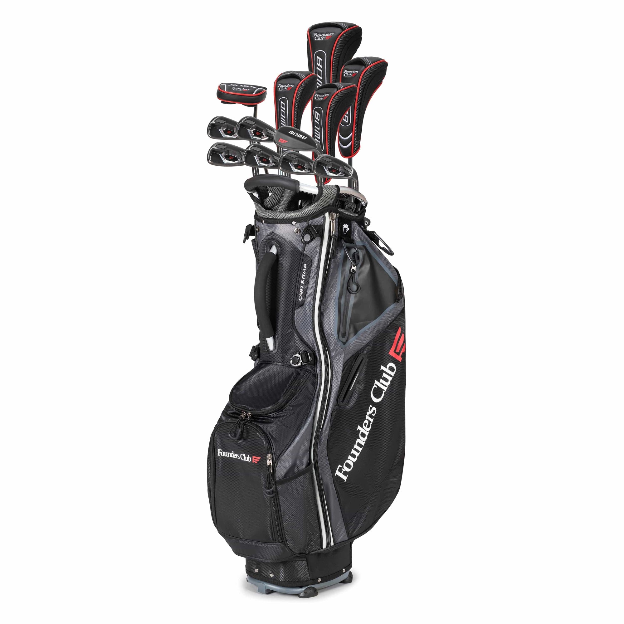Founders Club Bomb Men's Golf Club Set with Stand Bag Right Hand Firm