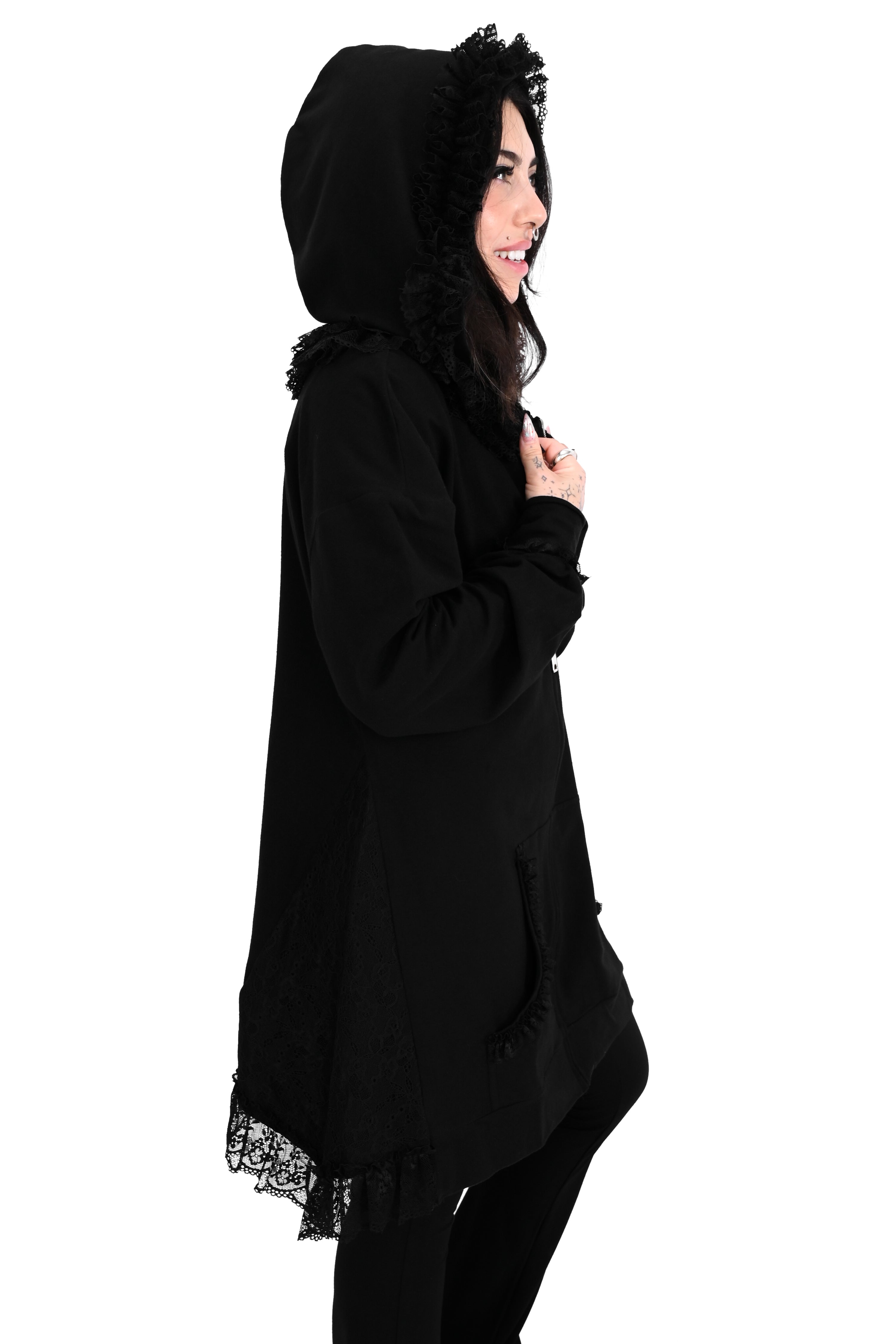 Lucy Ruffle Hoodie – FOXBLOOD