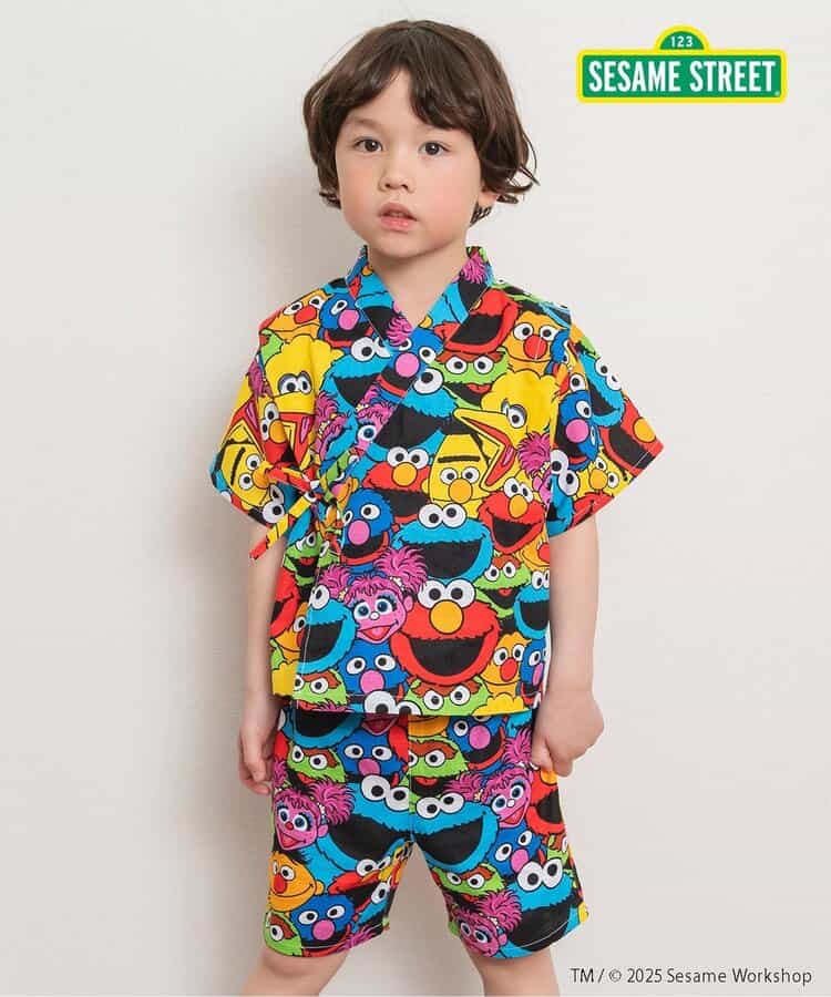 ☆SALE☆【すっぽり着られる】SESAME STREET 甚平（J375965）|BREEZE
