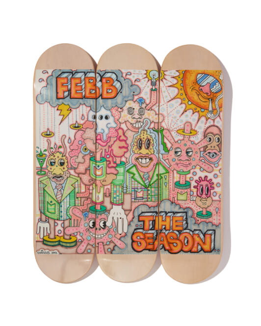 FEBB 『THE SEASON』とDiaspora skateboardsのコラボによるスケート