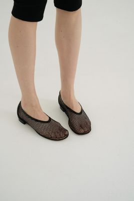 CLANE(クラネ)のMESH OBLIQUE TOE FLAT SHOES通販 | 集英社HAPPY PLUS