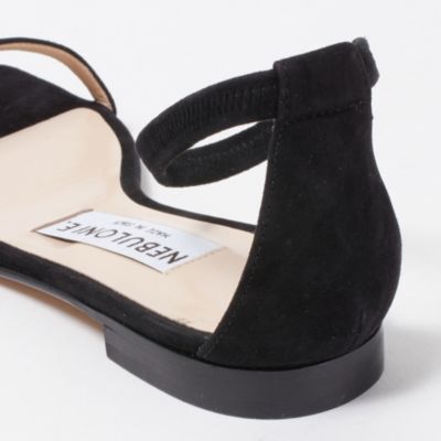 ネブローニ Nebuloni ミュール フラット 39 26cm ブラックネブローニ