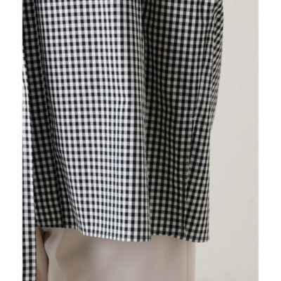 Whim Gazette(ウィム ガゼット)のギンガムチェックボウタイブラウス