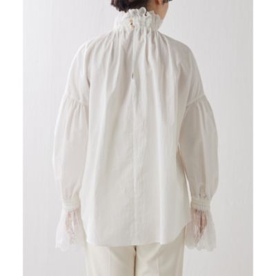 Whim Gazette(ウィム ガゼット)のレースギャザーブラウス通販 | 集英社