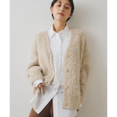 Whim Gazette(ウィム ガゼット)のミックスヤーンニットカーディガン