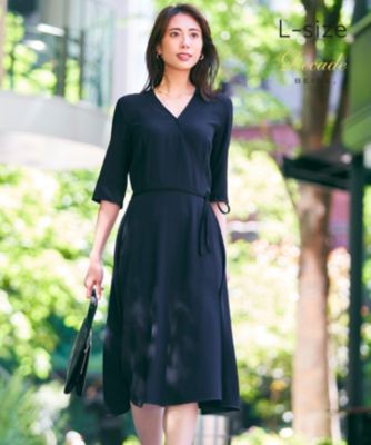 BEIGE，(ベイジ)の【L-size】CINDY / カシュクールワンピース通販