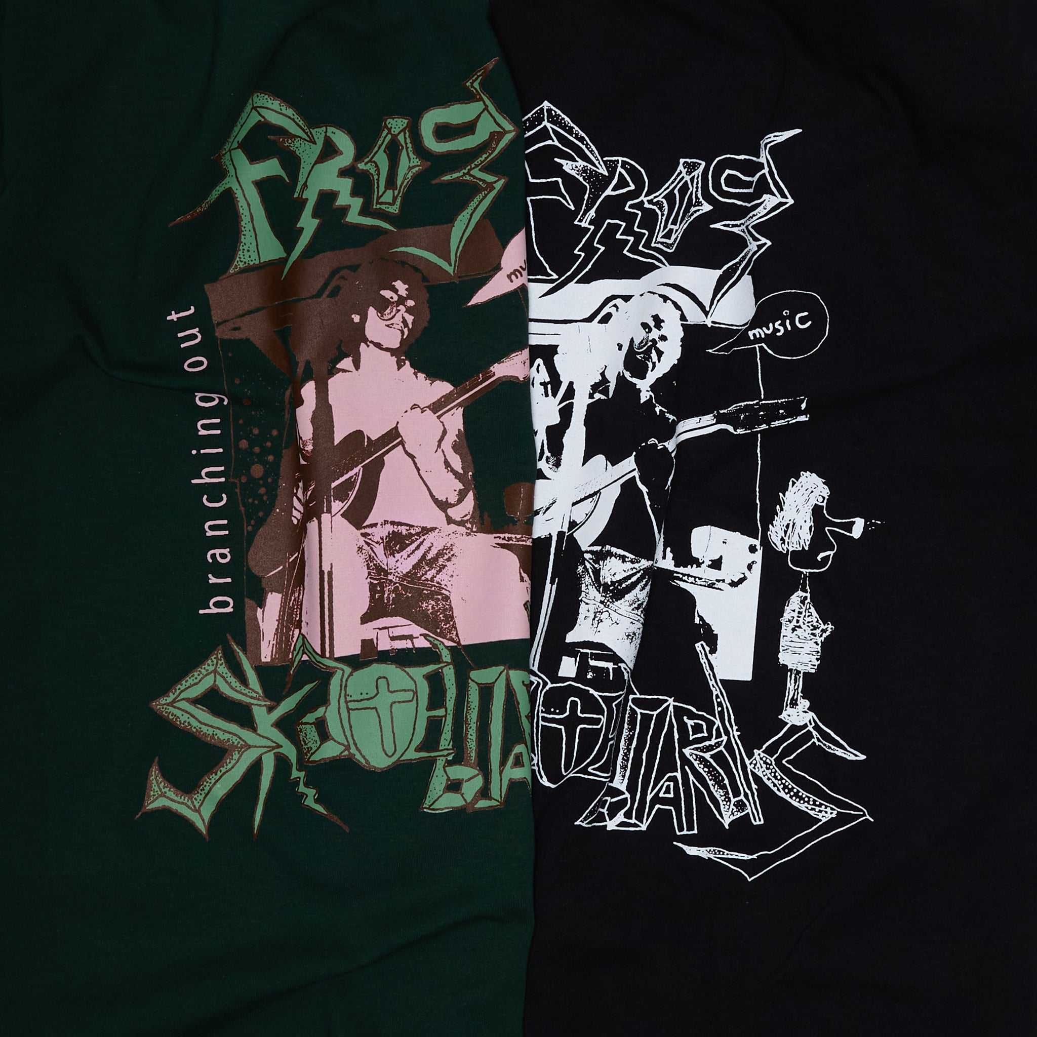 Branching Out Bootleg T-Shirt (Black) – frog skateboards