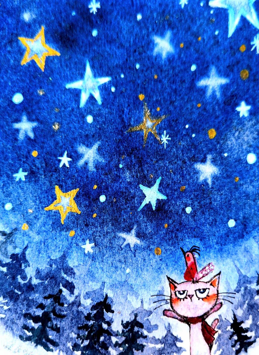 絵画の通販、購入ならFROM ARTIST/作品名：星の夜空/作家名：Yoko