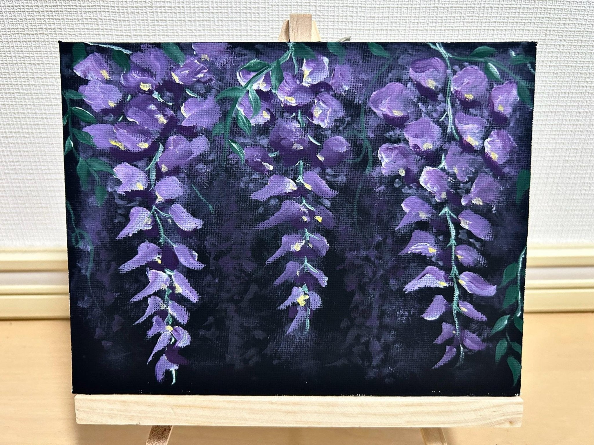 絵画の通販、購入ならFROM ARTIST/作品名：藤の花/作家名：ぷりんたい