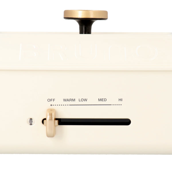 BRUNO コンパクトホットプレート ホワイト（プレート2種セット