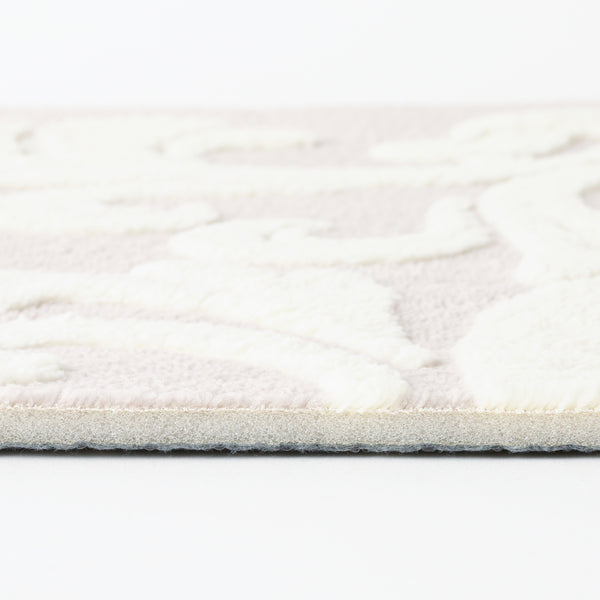 エルフィア ホットカーペットラグ L 1900×1900 グレー×アイボリー