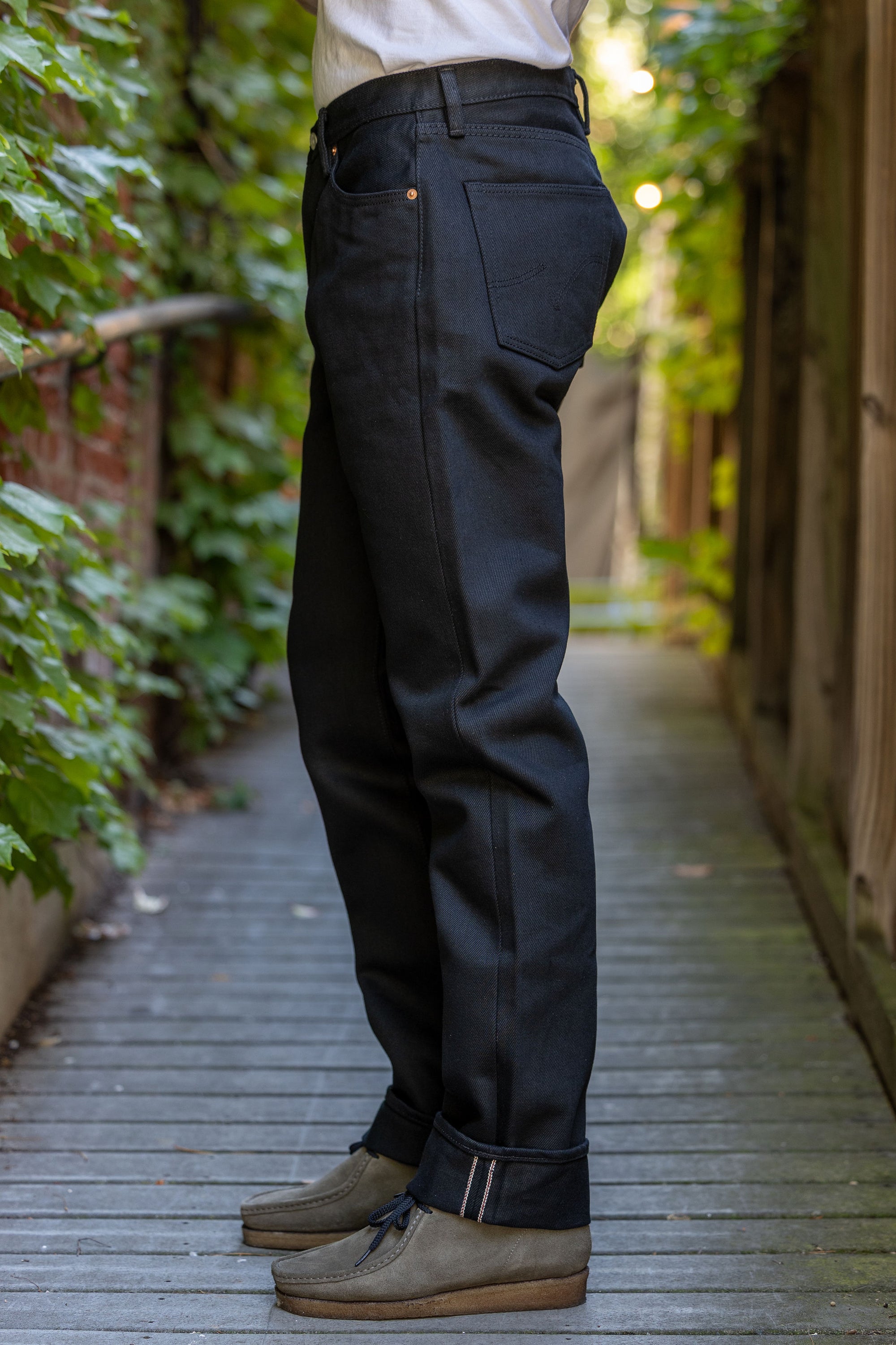 Iron Heart IH-888S-SB Superblack Non-Fade 21oz. Selvedge Denim