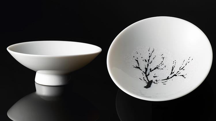 丸モ高木陶器】桜と青富士の平盃 特別セット | 藤巻百貨店