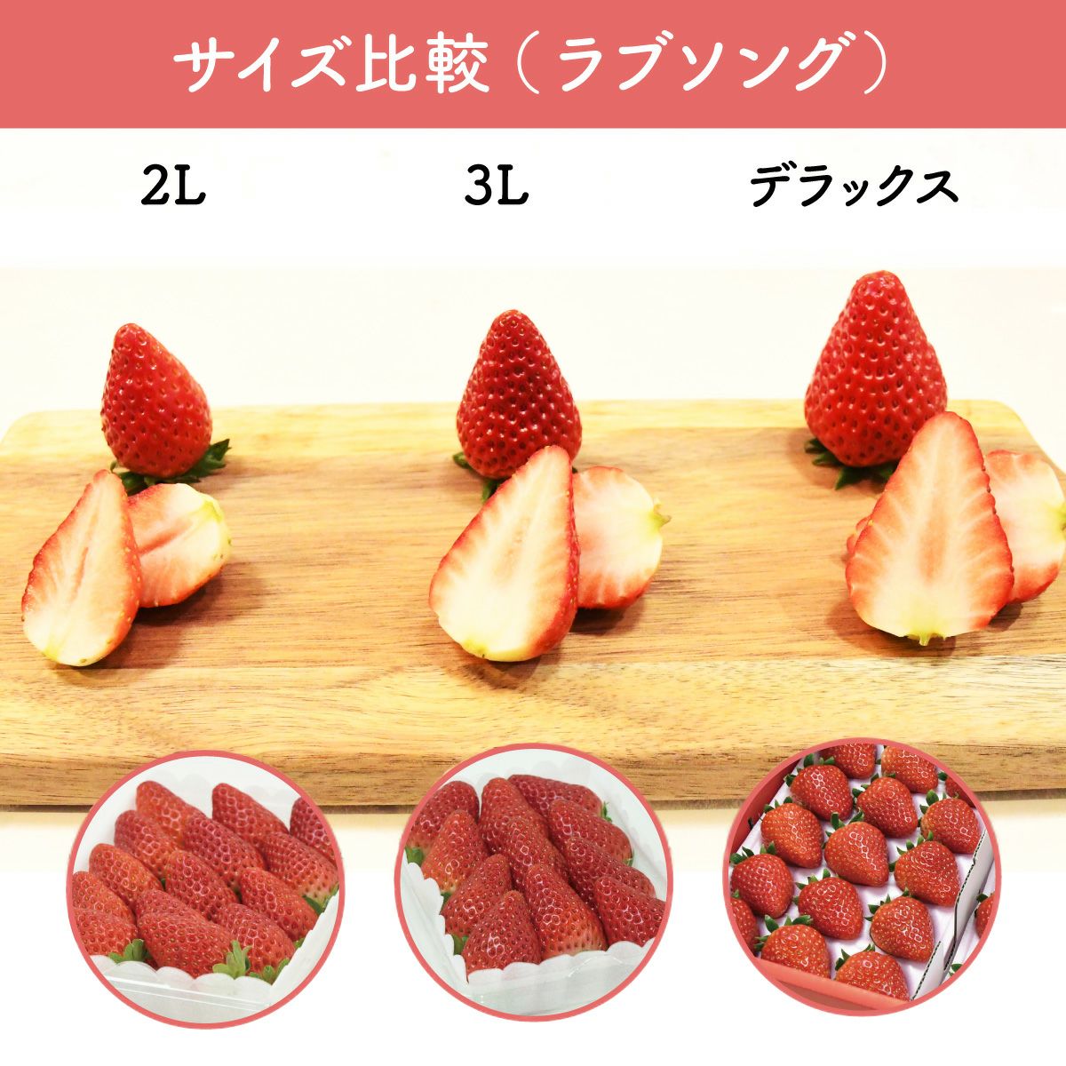 いちご ラブソング（紅ほっぺ）デラックス DXサイズx2トレイ【送料