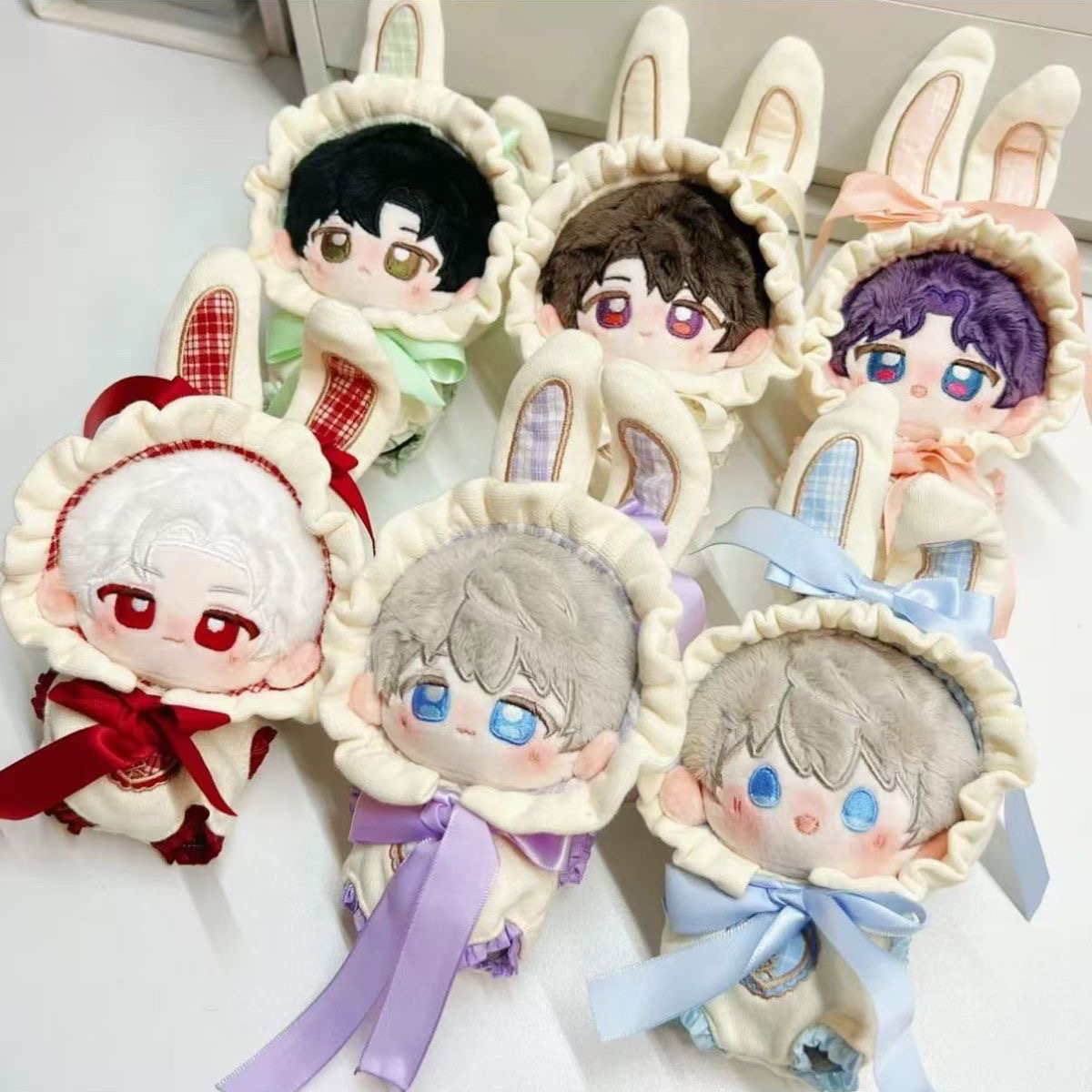 10cm】ぬいぐるみ服 白うさみみずきん 10cm|ぬいぐるみ服専門通販