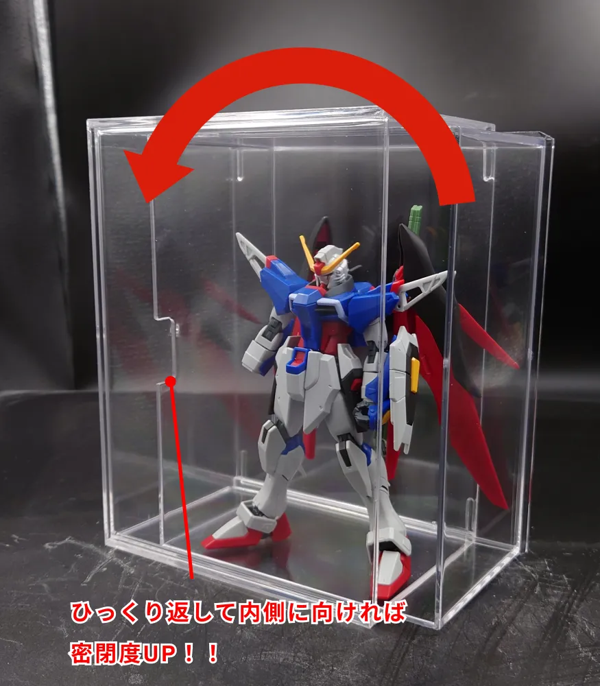 100均！重ねる収納ボックス応用のガンプラディスプレイケース