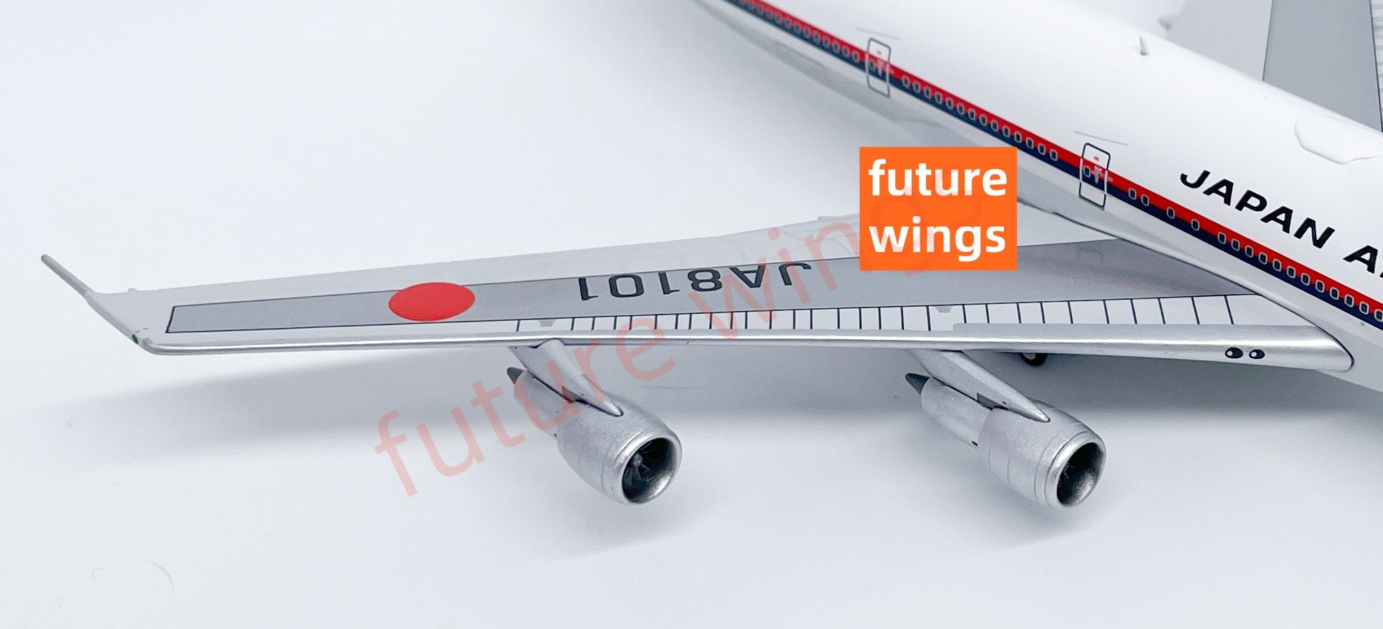 1:400 HX Models Japan Airlines B747-100 JA8101 Aircraft Model With