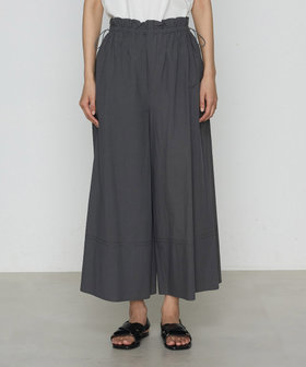 コットンタイプライター ギャザーワイドパンツ（01-05PK05-205）｜K.T