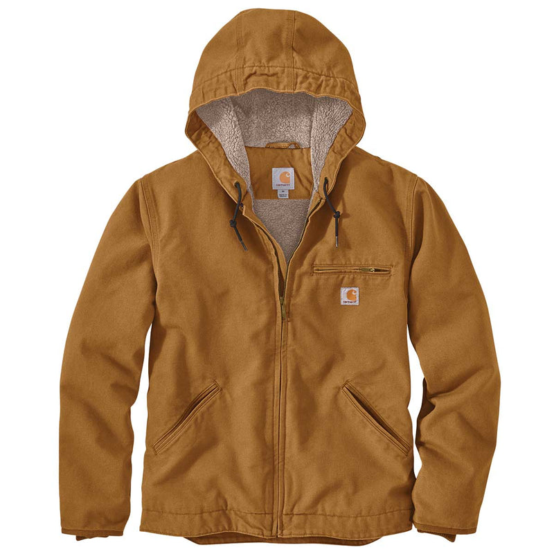 Carhartt Sherpa-Lined Relaxed Fit Washed Duck Jacket | Gemplers