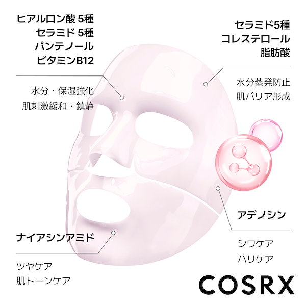 Qoo10] COSRX 【NEW】ハイドロゲルマスクパック（3枚