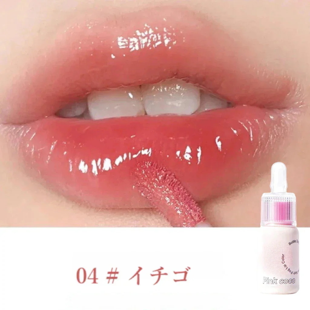 Qoo10] Pink coco リップグロス 50色 水光 8時間持続保 : ポイントメイク