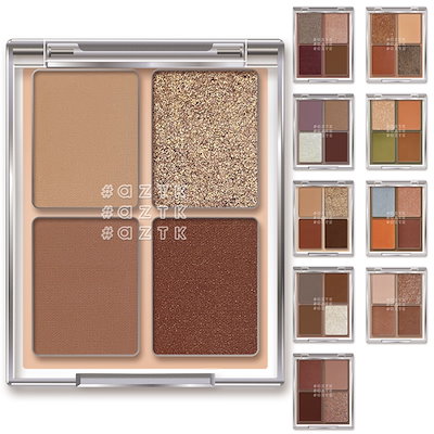 Qoo10] AZTK 4色アイシャドウ 7.2g パウダーアイ : ポイントメイク