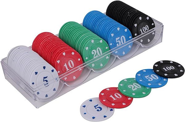 Qoo10] カジノチップ 100枚 セット ケース