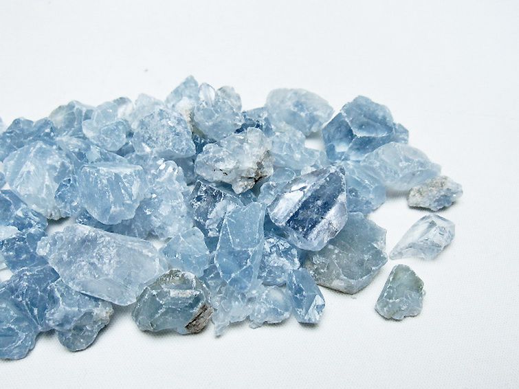 パワーストーン 天然石 セレスタイト天青石原石[T617-3347]