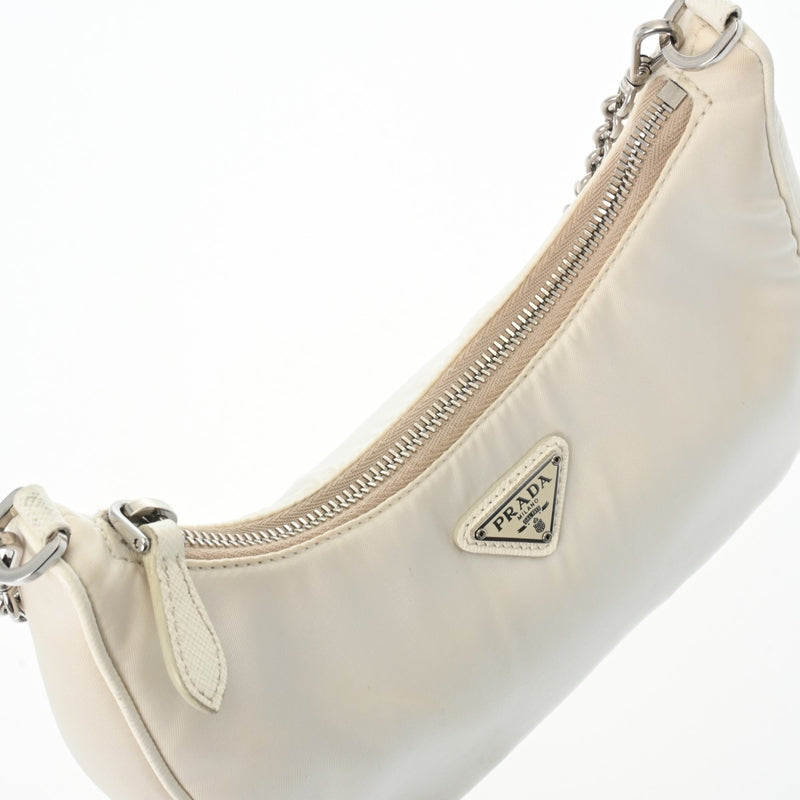 プラダRe-Edition 2005 Re-Nylon バッグ 白 レディース ナイロン 2WAY