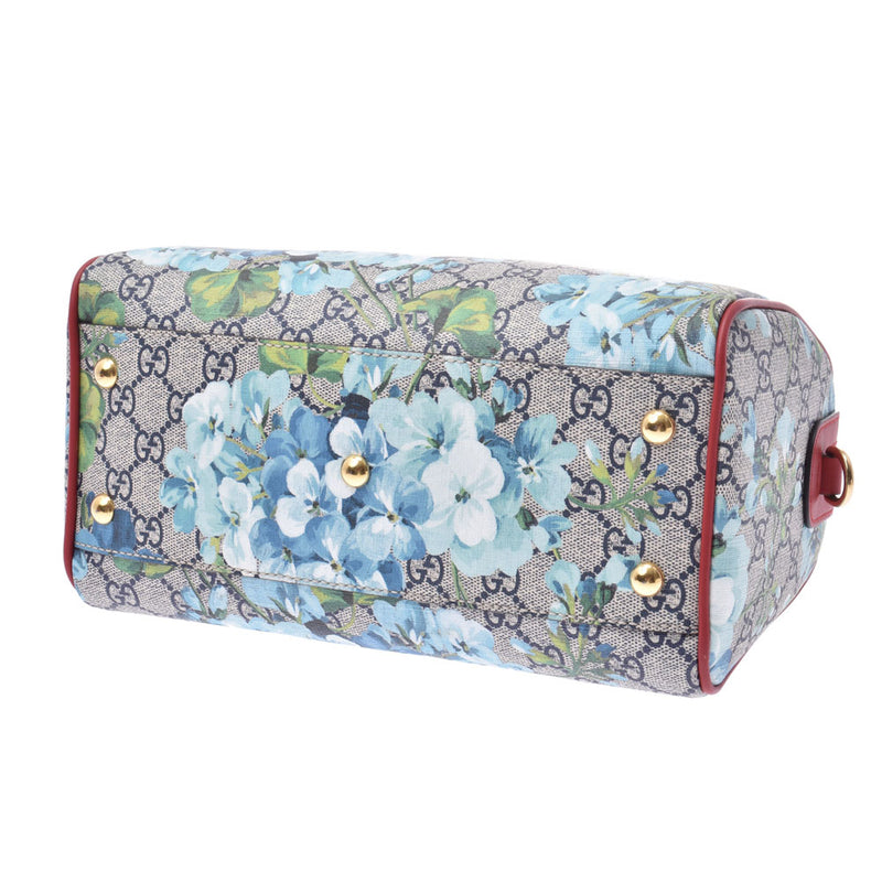 グッチミニボストンバッグ GGブルームス ベージュ/赤 レディース 2WAY